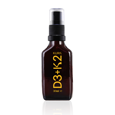KURK - Vitamin D3+K2 | 1 bottle (30 days supply)
