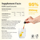 KURK Liquid Curcumin supplement facts label
