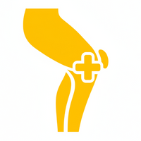 Joint pain icon with transparent background