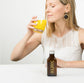 woman drinking kurk